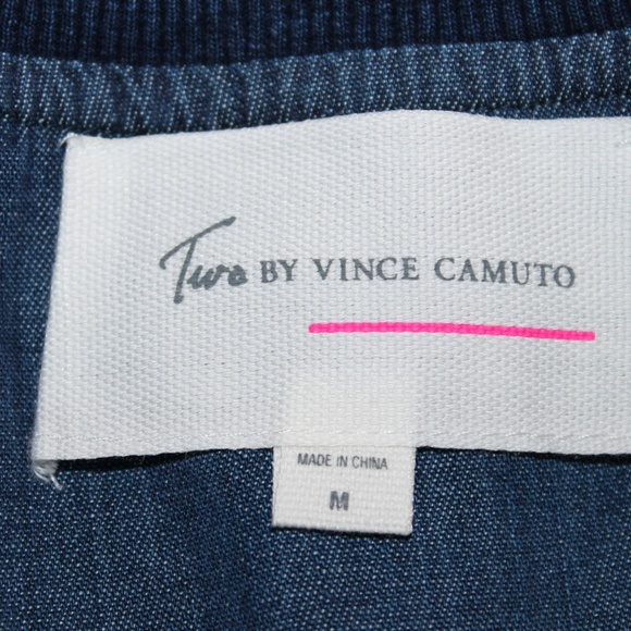 Vince Camuto Lightweight Jacket Blue Denim M NEW - Picture 6 of 6
